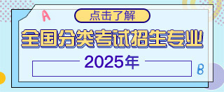 2022年全國分類考試招生專業